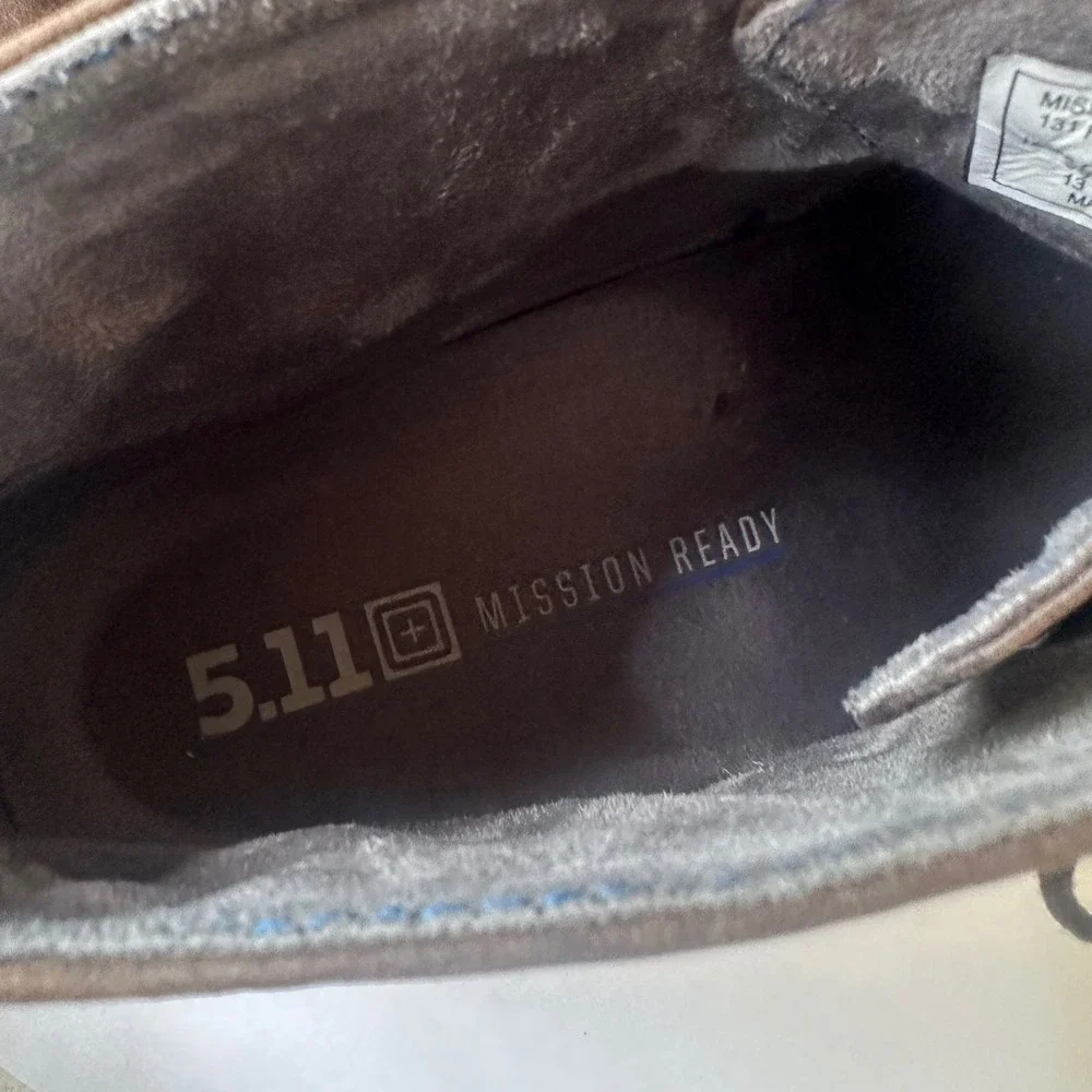 5.11 Tactical Mission Ready Chukka 131 Flat Dark Earth Leather Boots Men's 13